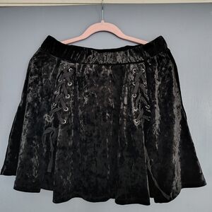 Black Velvet Skirt